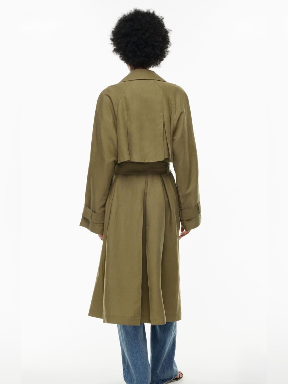 Wilfred Phase Trench Coat – Rich Olea Green | Size S - Picture 3 of 10